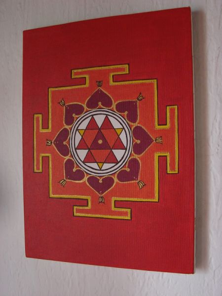 Durga jantra sa kurkumom i sandalovinom